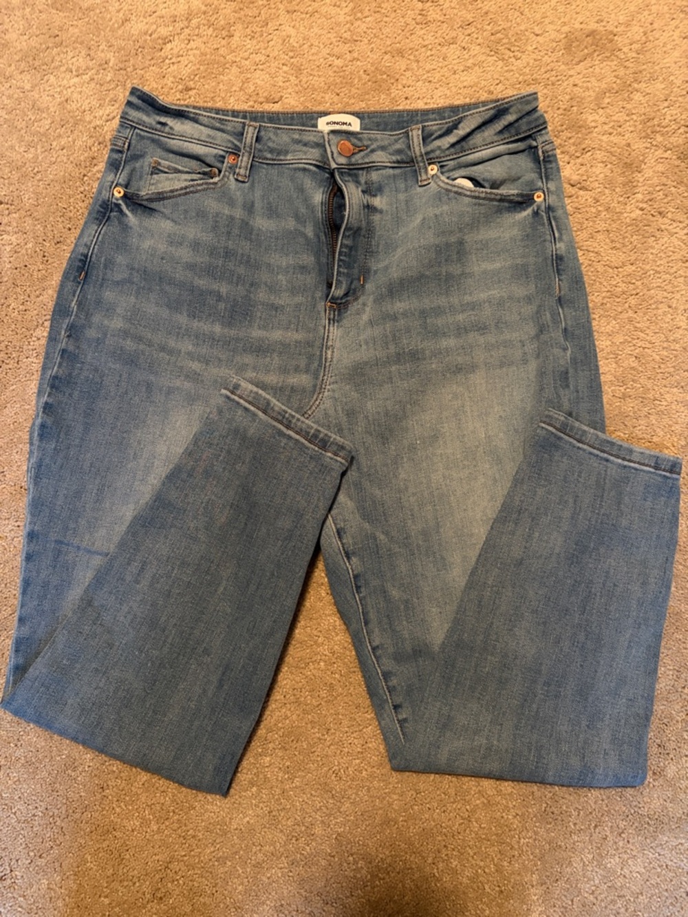 Sonoma Women’s Medium Blue Straight Leg Jeans